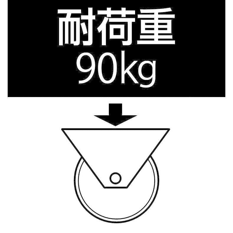 ESCO エスコ 125mmキャスター(固定金具/耐熱) EA986GL-2