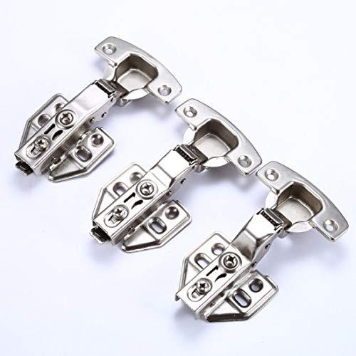 8個セット スライド蝶番 35ミリ 半かぶせ ネジ付き スライド丁番 銅の芯 ヒンジ 油圧式 扉 家具 クローゼット 下駄箱 システムキッチン等に適用 建築部品 全かぶ | ブランド登録なし | 05