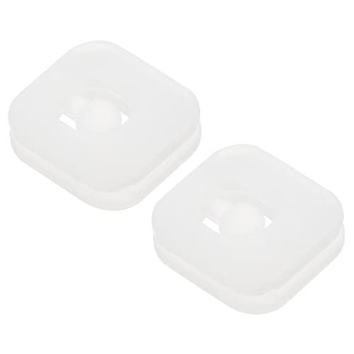 PATIKIL テニス振動ダンパー 2個 四角形 シリコンショックアブソーバー ラケットストリングダンピング テニスラケット用 クリア | ブランド登録なし