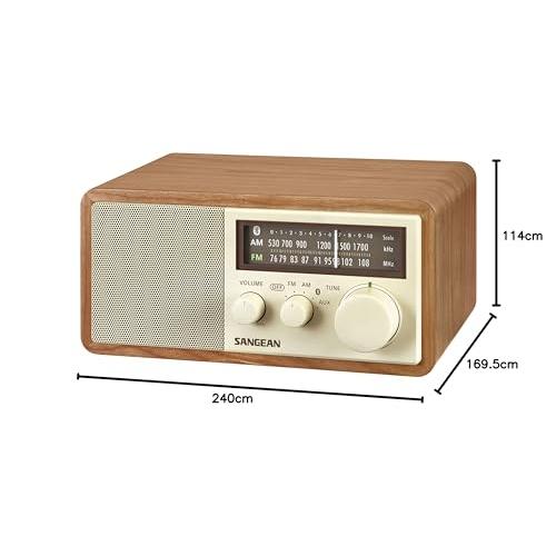 SANGEAN FM/AMラジオ対応 ブルートゥーススピーカー チェリー WR-302