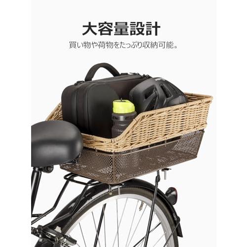 CXWXC 自転車 後ろカゴ 大容量 防水カバー・ネット付き かご