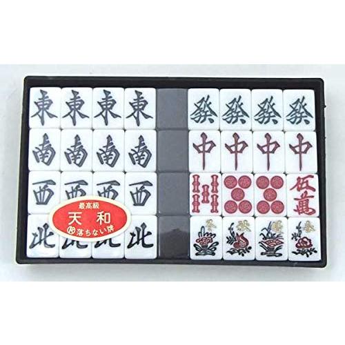 くずれにくい麻雀アール牌 囲碁ラボオリジナル牌ストラップ1個付 国産