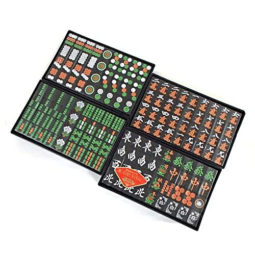 国産高級手打麻雀牌セット 崩れにくい アール牌 オオロラダイヤ黒黒 白