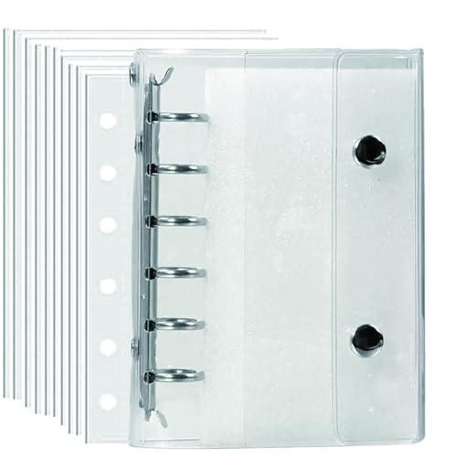 シール帳 A7 バインダー 女の子 はがせる 透明ファイル ボンボン