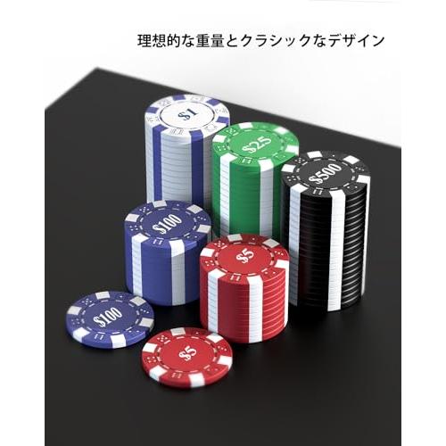 ポーカーチップバラ売り300枚 HEITOK ポーカーチップ 300枚 11.5g ポーカーセット ナンバー
