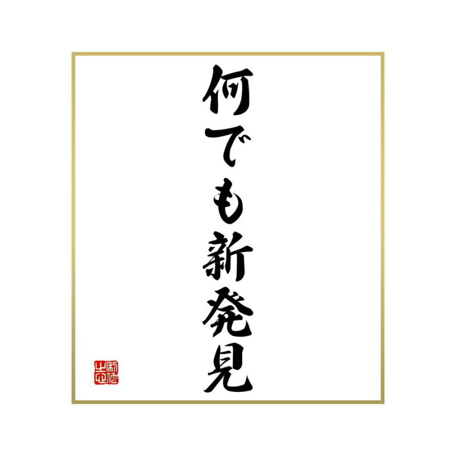 新作商品 書道色紙 名言 何でも新発見 受注後直筆 Materialworldblog Com