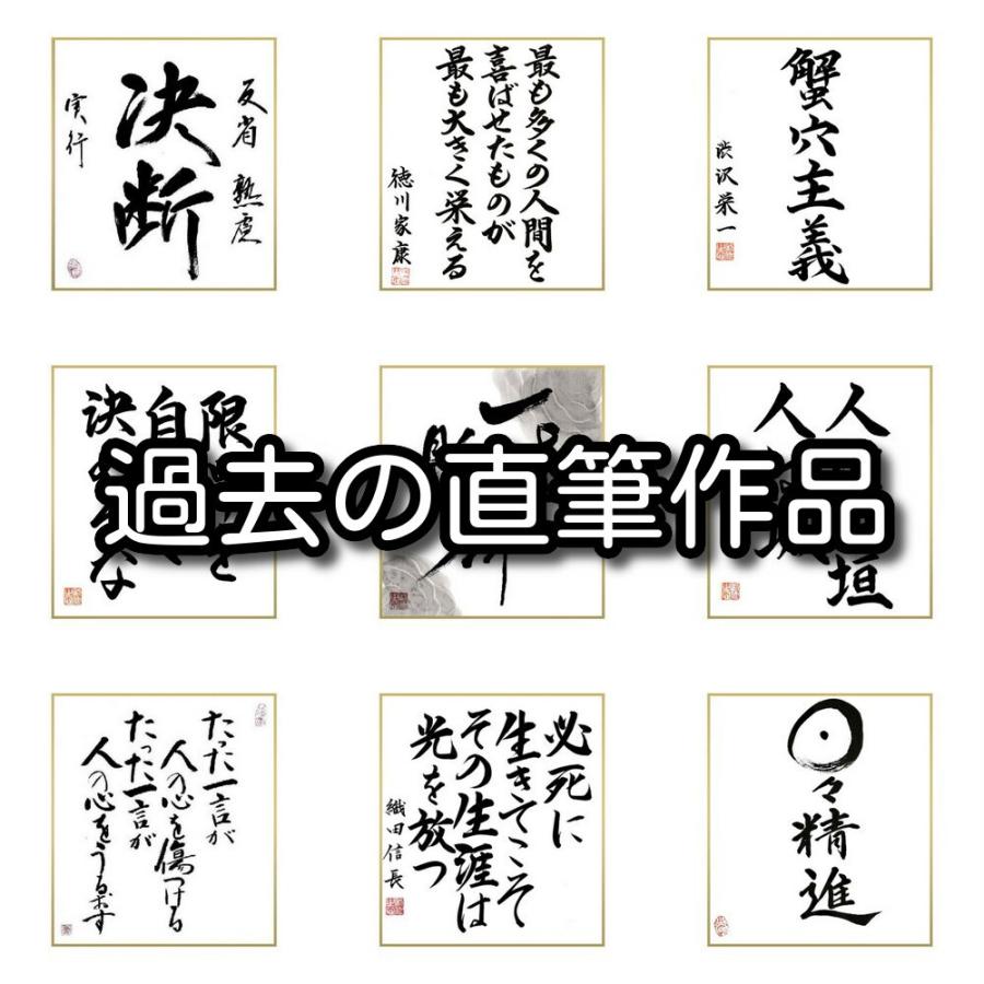 高品質 書道色紙 野口英世の名言 人生最大の幸福は 一家の和楽である 受注後直筆 Shipsctc Org