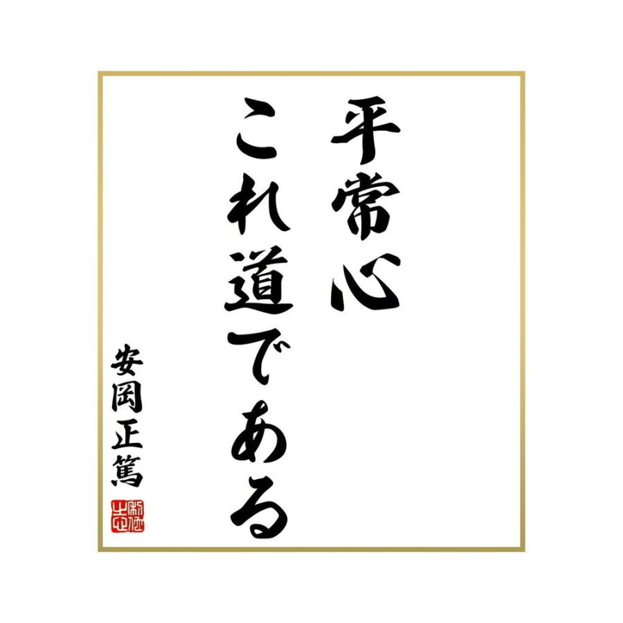珍しい 絵画 名言集で人気の言葉 偉人の一言を書道で直筆 送料無料でお届け 書道色紙 安岡正篤の名言 平常心 これ道である 受注後直筆 Harayermagazine Com