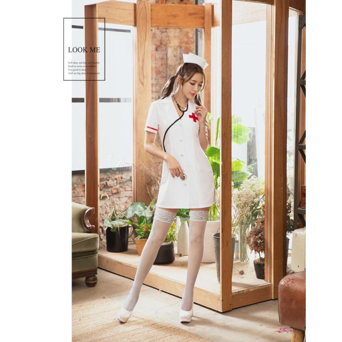 コスプレ 衣装 仮装 セクシー ナース 制服 ナース服 看護婦 看護師 白衣 ストッキングセット z1428 :z1428-st-set ...
