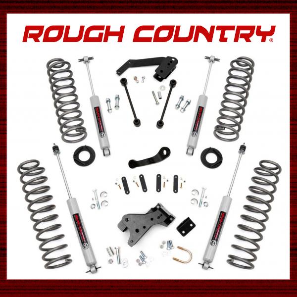 【RoughCountry★4インチリフトキット プレミアムN3 68230】JEEP Wrangler ラングラー JK 2ドア 0718