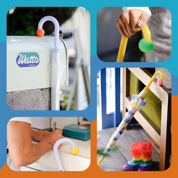 RainPop レインポップ アンブレラマーク アンブレラマーカー 傘マーカー 傘めじるし 滑り止め 名前タグ カラフル アクセサリー チャーム 盗難防止 |  | 06