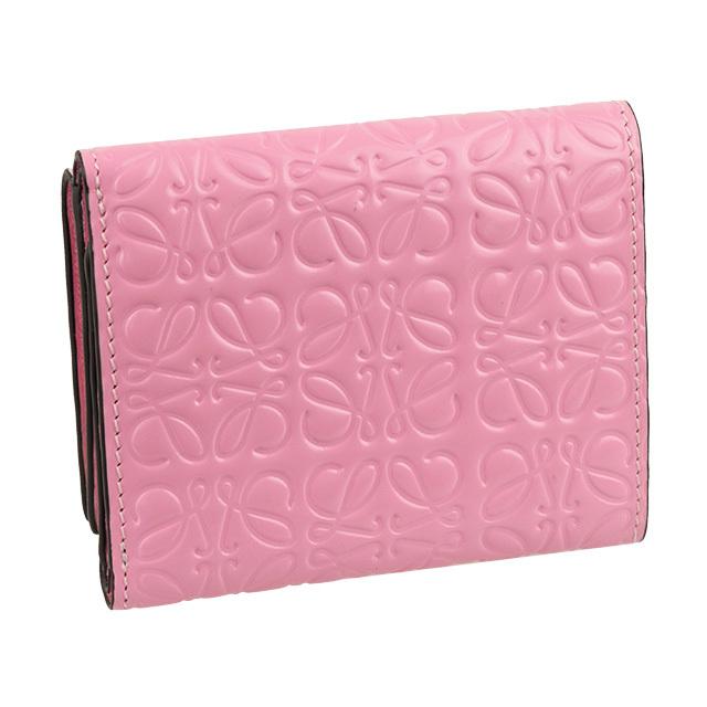 LOEWE（ロエベ） 財布 折財布 ミニ コンパクト エンボス アナグラム