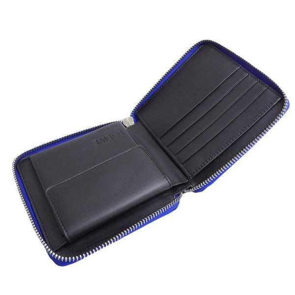 LOEWE ロエベ ラウンドファスナー 財布 折財布 二つ折り レザー