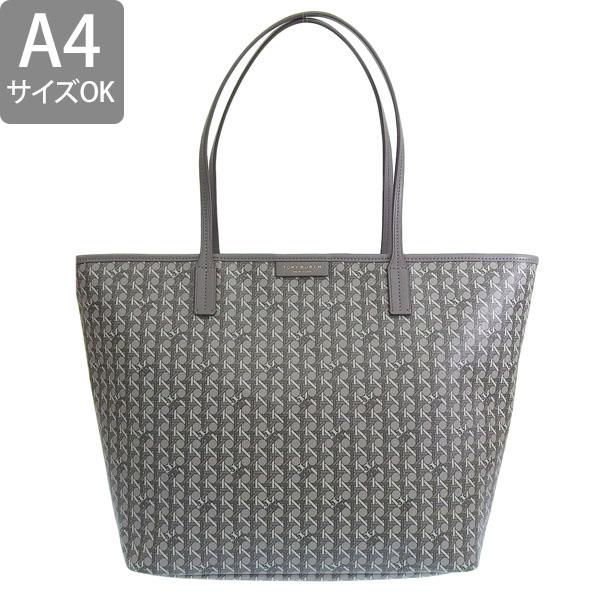 【美品】TORY BURCH トリーバーチ　ナイロン　トート　グレージュ　A4可 TORY BURCH（トリーバーチ） バッグ レディース トートバッグ グレー
