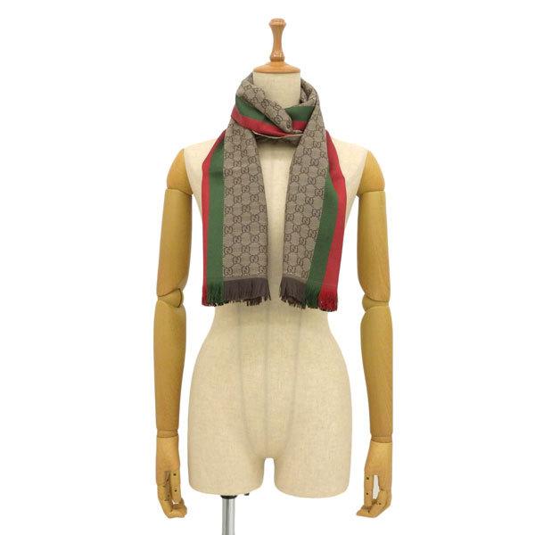 GUCCI（グッチ） GUCCI MEN'S SCARF スカーフ マフラー シルク混