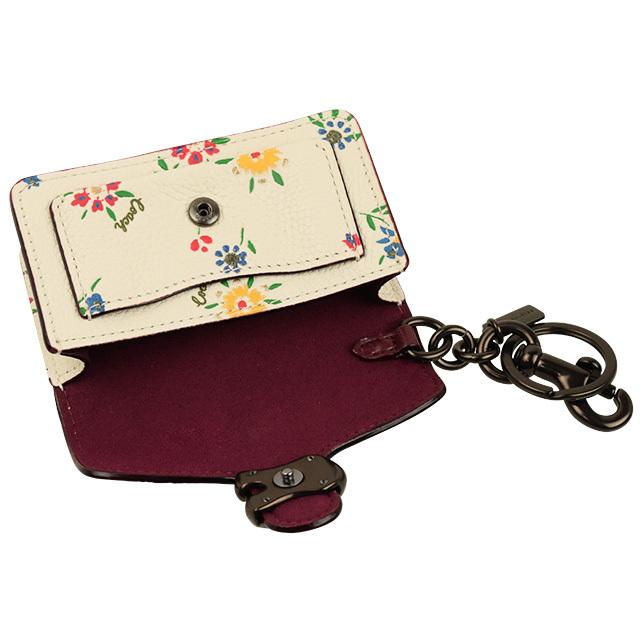COACH（コーチ） ミニ ポーチ キーホルダー 花柄 アウトレット 1616