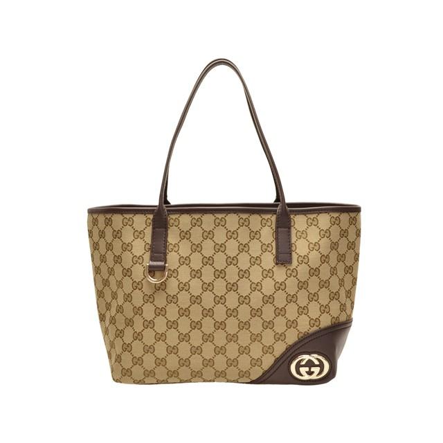 GGキャンバス グッチ バッグ GUCCI トートバッグ ベージュ ダーク