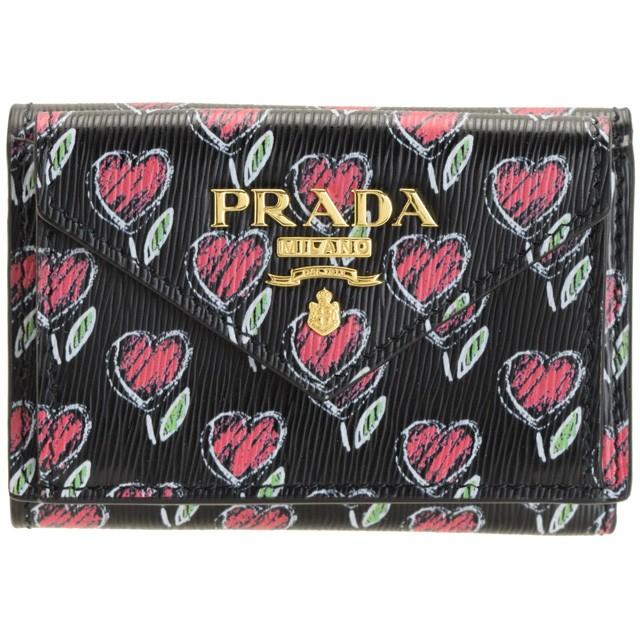 PRADA（プラダ） 財布 三つ折り財布 ミニ コンパクト ハート