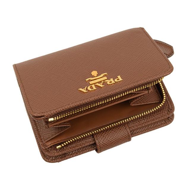 PRADA（プラダ） 財布 折財布 二つ折り アウトレット 1ml018 : FASCINO