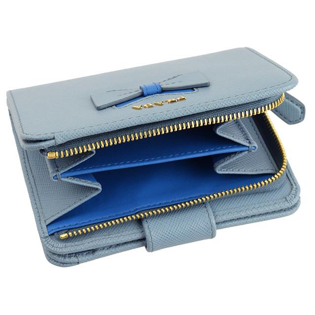 PRADA（プラダ） 財布 折財布 二つ折り リボン アウトレット 1ml018