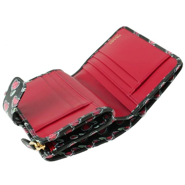 PRADA（プラダ） 財布 二つ折り財布 花柄 ハート 1ml018 : FASCINO