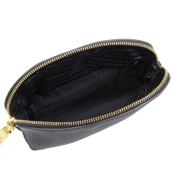 PRADA プラダ 化粧ポーチ コスメポーチ レディース レザー