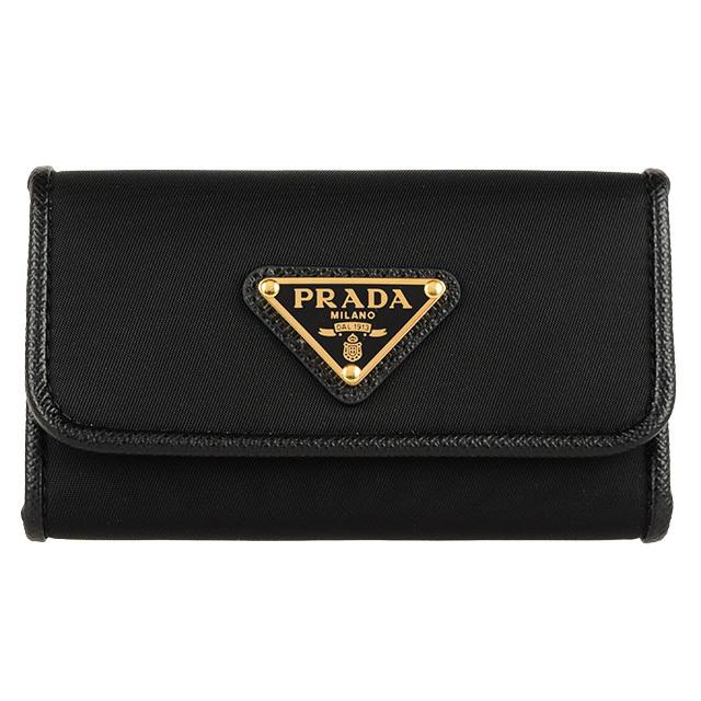 ✨PRADA キーケース 6連 レザー 1PG222 PRADA プラダ キーケース 6連 メンズ アウトレット 1pg222