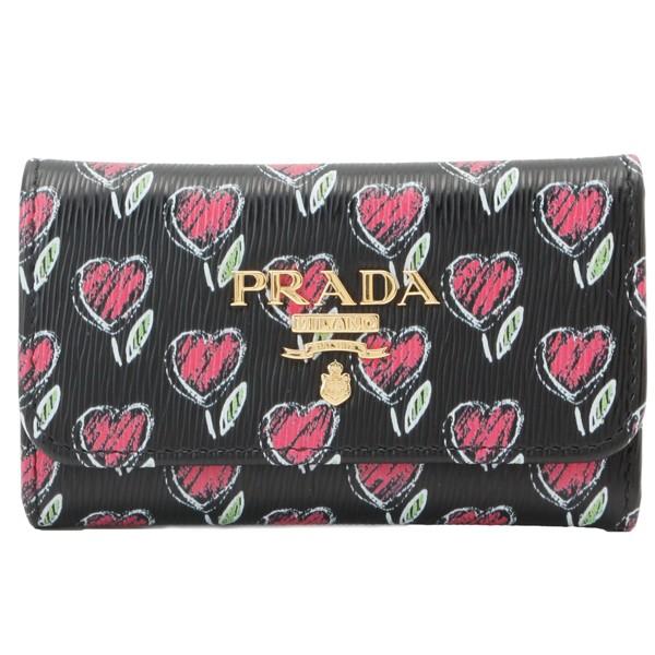 PRADA（プラダ） キーケース 6連 花柄 ハート 1pg222 : FASCINO