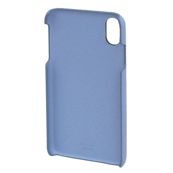 PRADA レザー iPhoneケース ブルー PRADA（プラダ） iPhoneXS Max メンズ レディース スマホケース