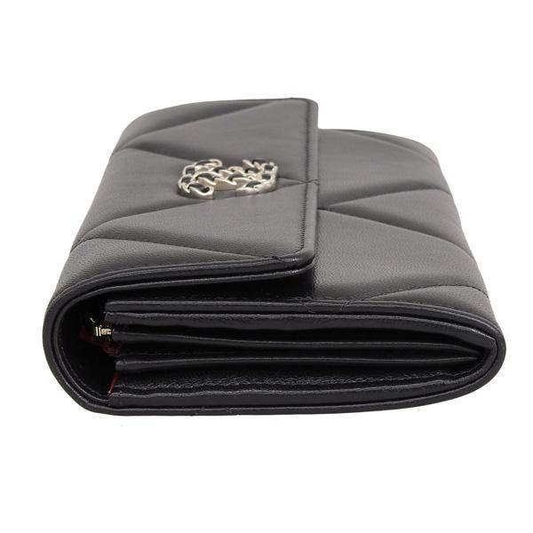 CHANEL シャネル 財布 レディース 長財布 レザー ブラック CHANEL シャネル 財布 レディース 長財布 レザー ブラック