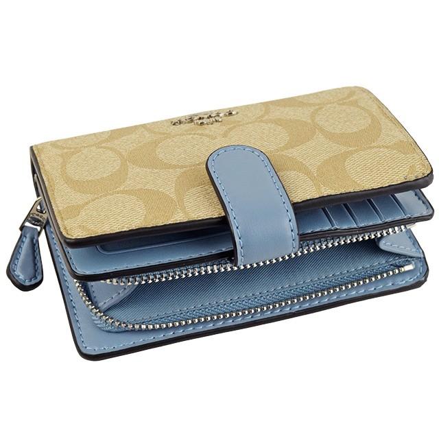 COACH（コーチ） 財布 折財布 二つ折り シグネチャー アウトレット