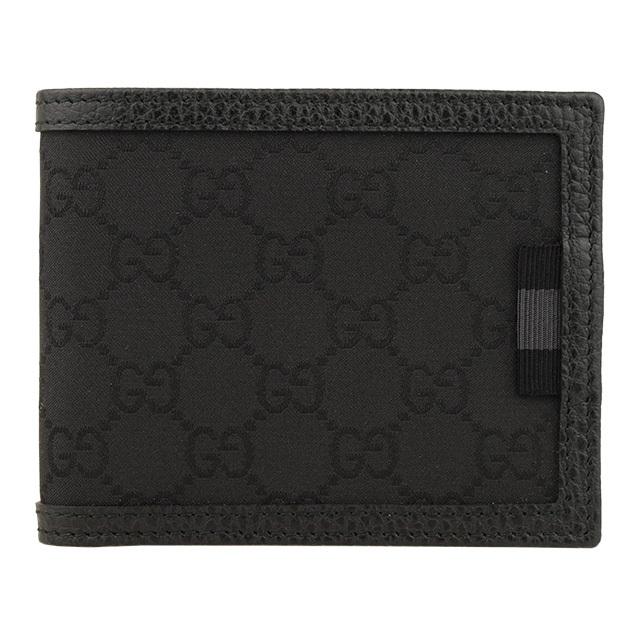 グッチ GUCCI 財布 折財布 二つ折り 札入れ カードケース メンズ アウトレット GG シグネチャー ブラック 260987｜riverall-men｜02