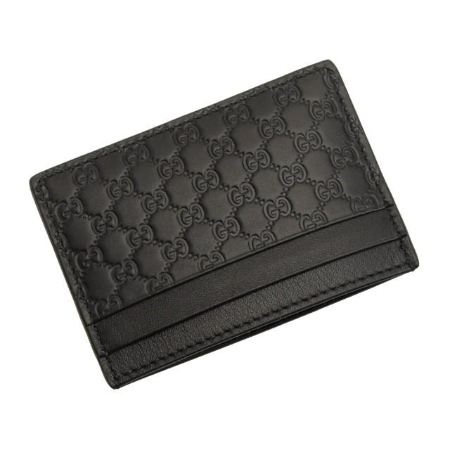 【美品】GUCCI グッチ パスケース カードケース ブラック シマレザー グッチシマ グッチ GUCCI パスケース カードケース メンズ レディース
