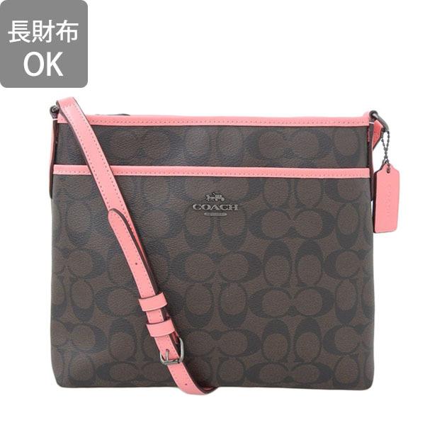 美品 コーチ ショルダー・ボディーバッグ シグネチャー PVC A4可 大容量 COACH ショルダーバッグ リーグ フォーン クロスボディ バッグ