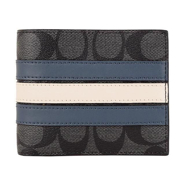 COACH（コーチ） 財布 折財布 二つ折り 札入れ メンズ カードケース付