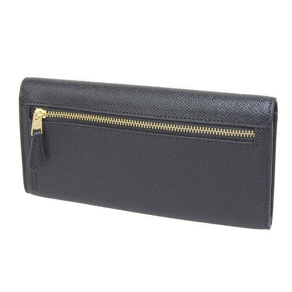 COACH ブラック 長財布 ストラップ付き COACH（コーチ） 長財布 レザー ブラック レディース 3033 : FASCINO
