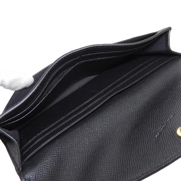 COACH ブラック 長財布 ストラップ付き COACH（コーチ） 長財布 レザー ブラック レディース 3033 : FASCINO