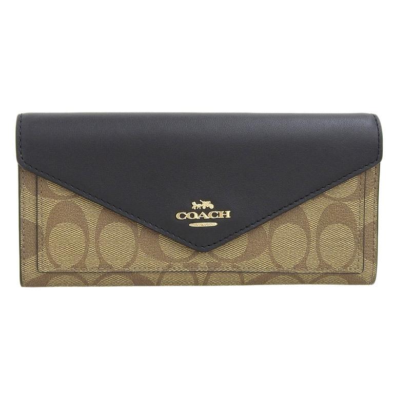 COACH（コーチ） 長財布 財布 シグネチャー PVC レザー IMCBI IM KHAKI