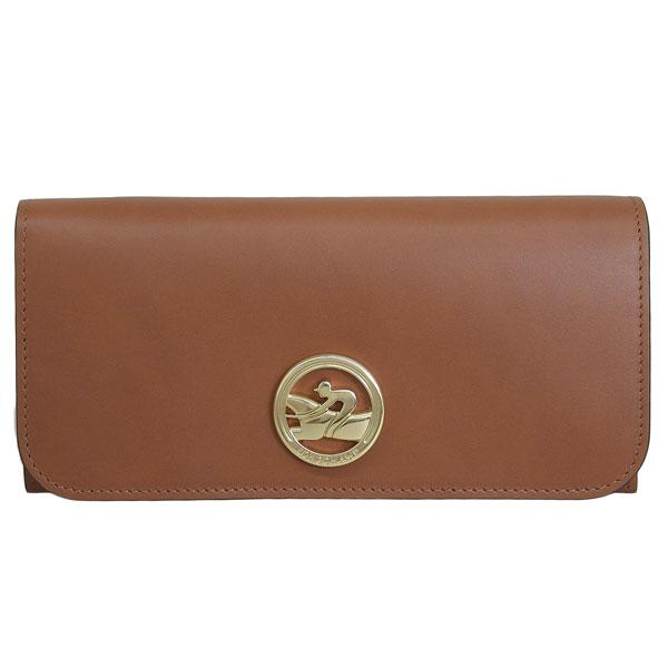 LONGCHAMP（ロンシャン） 財布 レディース 長財布 レザー ブラウン 
