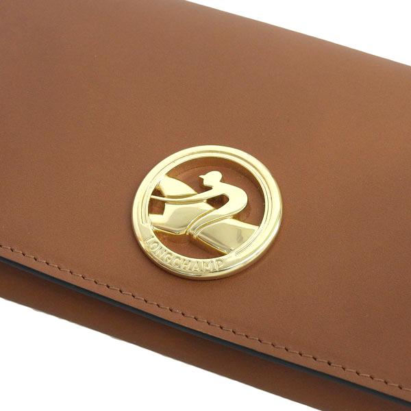 LONGCHAMP（ロンシャン） 財布 レディース 長財布 レザー ブラウン 