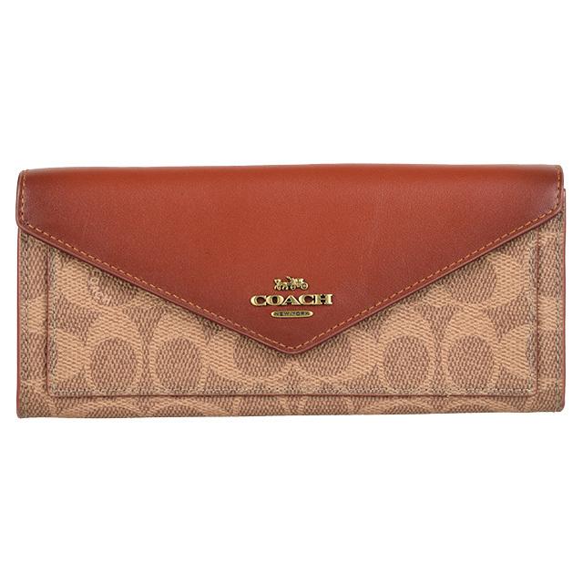 COACH（コーチ） 財布 長財布 二つ折り シグネチャー アウトレット
