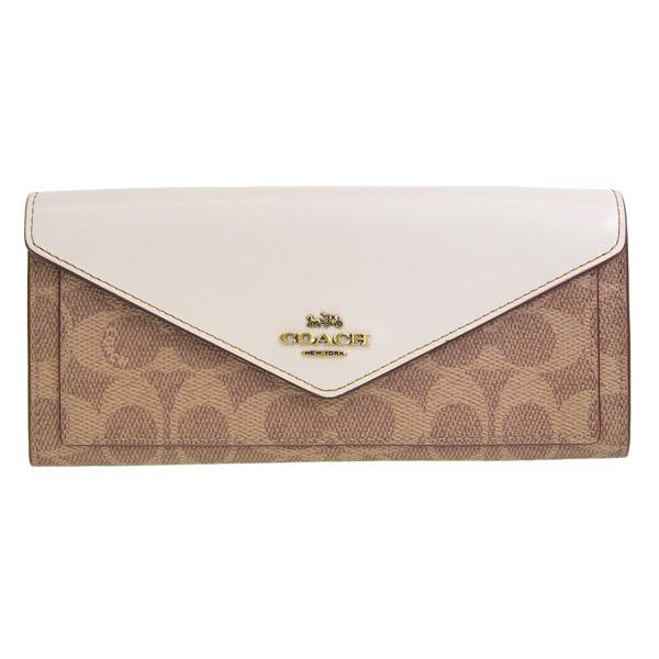 COACH（コーチ） 長財布 財布 ブラウン チョーク レディース 31547