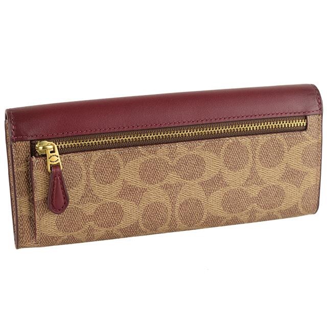COACH（コーチ） 財布 長財布 二つ折り シグネチャー アウトレット