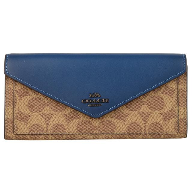 コーチ二つ折り財布 COACH コーチ 財布 長財布 二つ折り シグネチャー アウトレット