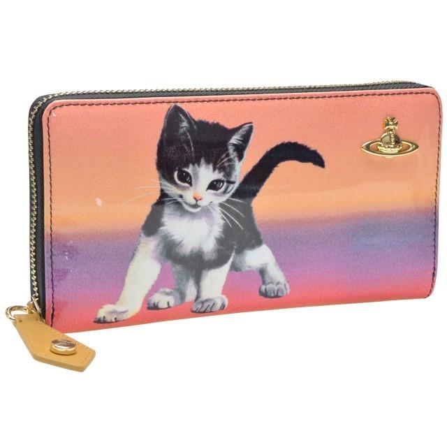 ネコ　ビビアンウェストウッド財布　希少 Vivienne Westwood（ヴィヴィアンウエストウッド） 財布 長財布