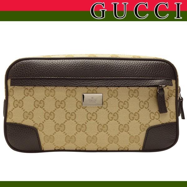 GGキャンバス グッチ バッグ GUCCI メンズ ウエストポーチ ヒップ