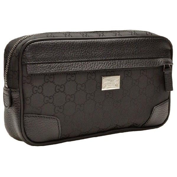 早い者勝ち！GUCCIグッチ ボディバッグ ウエストバッグ ブラック GUCCI（グッチ） レザー ベルトバッグ ボディバッグ ウエストバッグ
