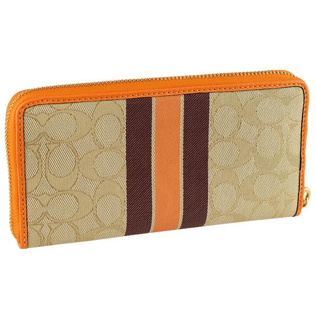 COACH（コーチ） 財布 長財布 ラウンドファスナー シグネチャー