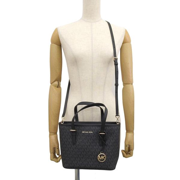 MICHAEL KORS◇JET SET TRAVEL/2wayショルダー/ハンドバッグ/WHT/総柄 