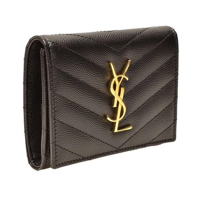 Yves Saint Laurent（イヴ・サンローラン） サンローラン パリ 財布 三